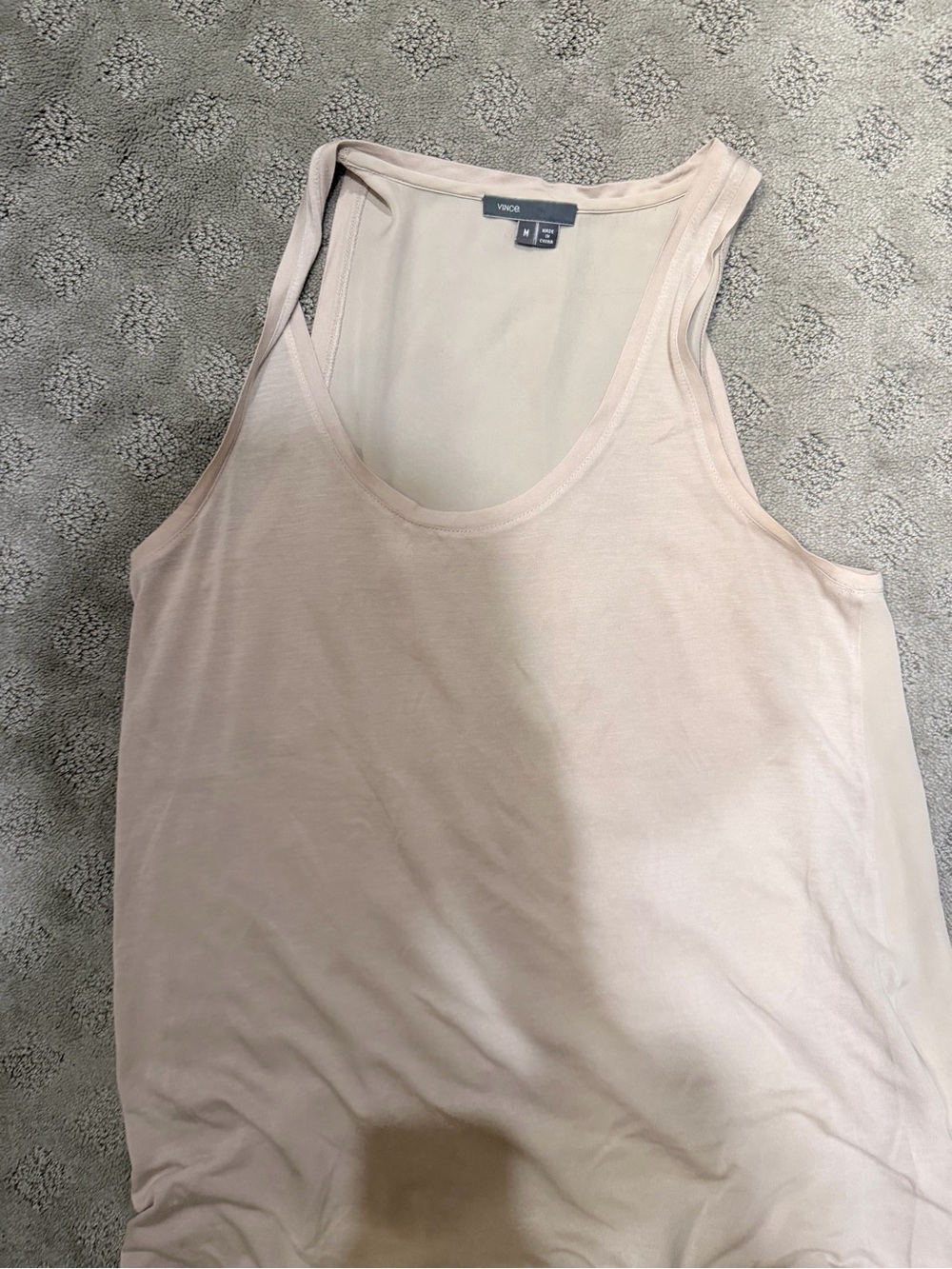 Vince Blush Scoop Neck Tank Top